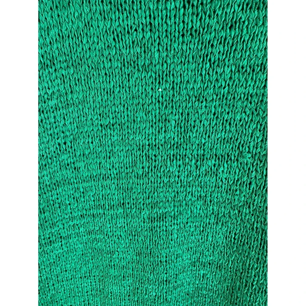 H&M Kelly Green Open‎ Stitch Sleeveless Knit Summer Vacation Tank Top Size 2